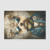 Schattigee Steampunk Dog in Goggles, Sjaal BH6 Dec Tissuepapier (Voorkant)