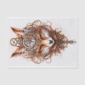 Schattigee Steampunk Fox 116 Decoupage Tissuepapier (Voorkant)