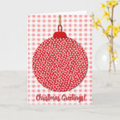 Schattigee  stijl kerstvakantie Kaart (Gele Bloem)