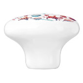 Schattigee strandhuiskrab keramische knop (Zijkant)