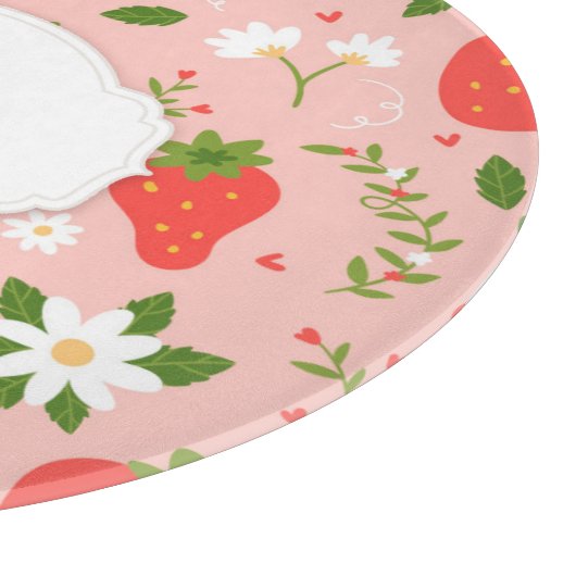 Schattigee Strawberry Pattern Cutting Board Snijplank (Hoek)