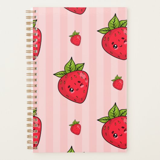 Schattigee Strawberry Pink Planner (Voorkant)