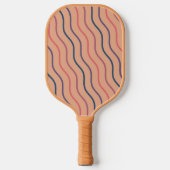 Schattigee Stripe Retro Professionele Pickleball P Paddle (Voorkant)