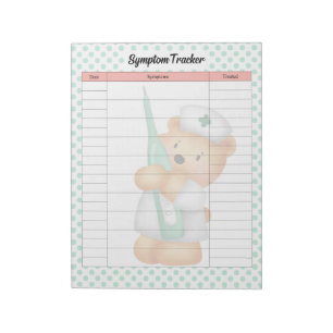Schattigee Sugar Beer Theme Symptom Tracker Notitieblok