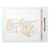 Schattigee Sugar Beer Theme Symptom Tracker Notitieblok (Voorkant)