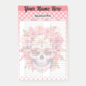 Schattigee Sugar Skull Afspraaknotities Post-it® Notes (Voorkant)