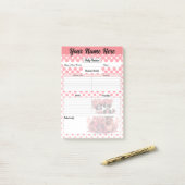 Schattigee Sugar Skull Daily Planner Post-it® Notes (Op bureau)