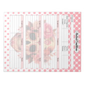 Schattigee Sugar Skull medische conditie notities Notitieblok (Voorkant)