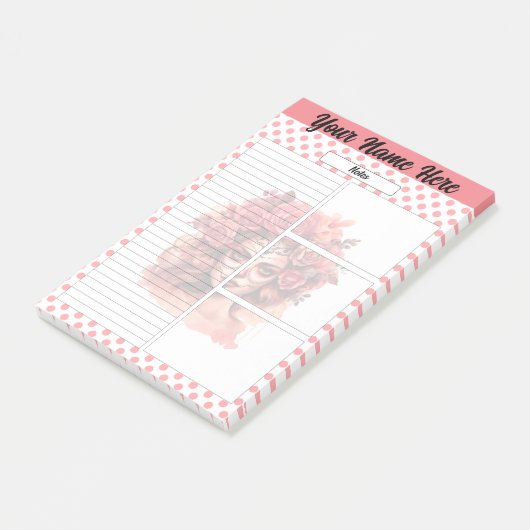 Schattigee Sugar Skull Notities Post-it® Notes (Schuin)