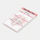 Schattigee Sugar Skull Snelle boodschappenlijst Post-it® Notes (Schuin)