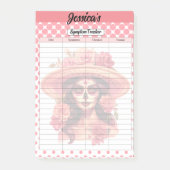 Schattigee Sugar Skull Symptom Tracker Post-it® Notes (Voorkant)