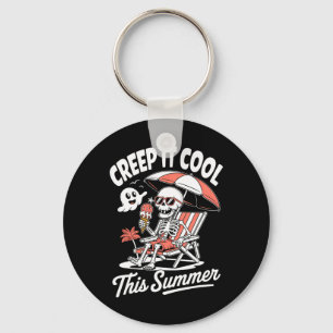 Schattigee Summerween Ghost Funny Beach Halloween Sleutelhanger