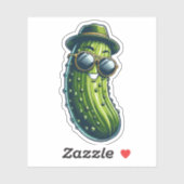 Schattigee Super Pickle Custom-Cut Vinyl Stickers (Vel)