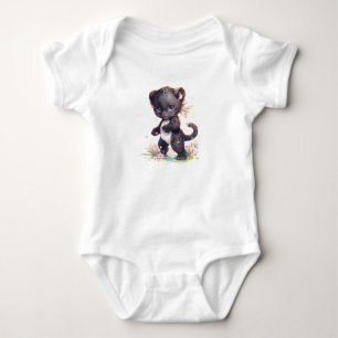 Schattigee Sweet Baby Kitty Cat of Black Panther Romper
