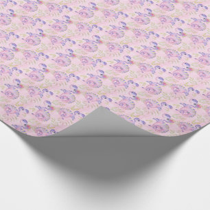 ** Schattigee Sweet Whimsical Dragon Dinosaurus Cadeaupapier