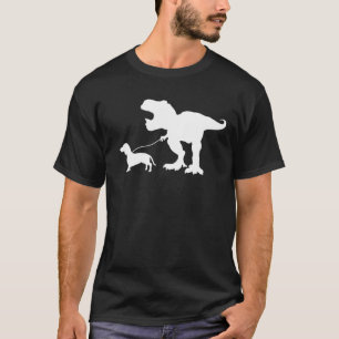 Schattigee T Rex Dinosaurus Teckel Wiener Dog Doxi T-shirt