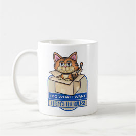 Schattigee Tabby Cat Ik Doe Wat Ik Wil Koffiemok