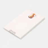 Schattigee Tabby Kat met Harten Post-it® Notes (Schuin)
