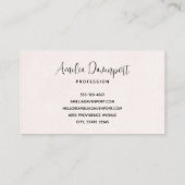 Schattigee Tabby Kat met Harten Visitekaartje (Achterkant)