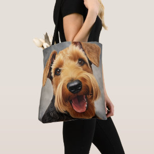 SCHATTIGEE TAN & BROWN WELSH TERRIER DOG DRAAGTAS