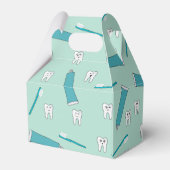 Schattigee Tand Blauwgroen Mint Tandpasta Tandenbo Bedankdoosjes (Achterkant)