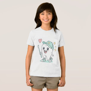 Schattigee Tand Cartoon - Kinder Tand Shirt
