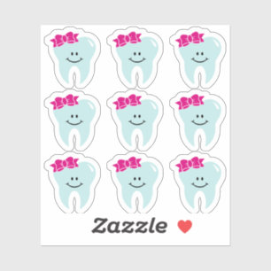 Schattigee tandtandtandheelkundige Stickers