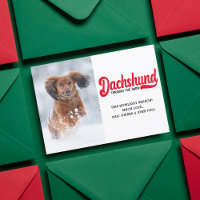 Schattigee Teckel Hond Kerst Afbeelding Custom Fot