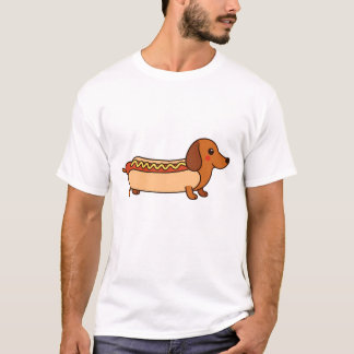 Schattigee teckel hotdog T-shirt