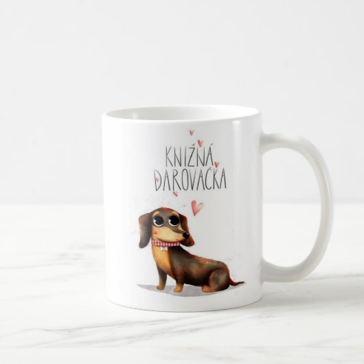 Schattigee Teckel Puppy Koffie Mok – Hondenliefheb (Rechts)
