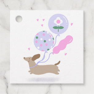 Schattigee Teckel Weiner Hondenliefhebber Party Ro Bedankjes Labels