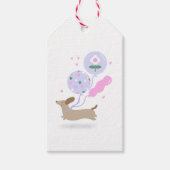 Schattigee Teckel Weiner Hondenliefhebber Party Ro Cadeaulabel (Voorkant)