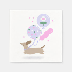 Schattigee Teckel Weiner Hondenliefhebber Party Ro Servet