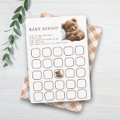 Schattigee Teddy Bear Baby Bingo spel Kaart