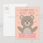 Schattigee Teddy Bear Classroom Valentijn Briefkaa Feestdagenkaart (Voorkant / Achterkant)