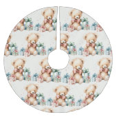 Schattigee Teddy Bear Patroon Kerstmis Kerstboom Rok (Voorkant)