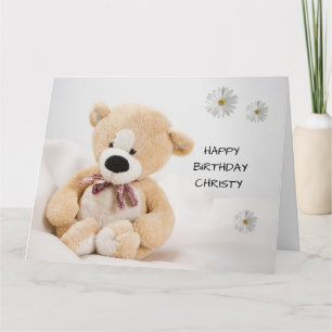 Schattigee Teddy Bear Verjaardag Kaart