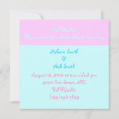 Schattigee Teddy Bears Twin Baby shower Kaart (Achterkant)