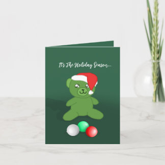 Schattigee Teddy thema kerst Kaart