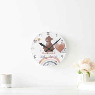 Schattigee teddybeer Afro-Amerikaanse jongens baby Ronde Klok