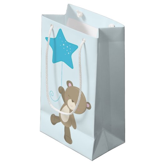 Schattigee teddybeer Baby Klein Cadeauzakje (Voorkant Gekanteld)