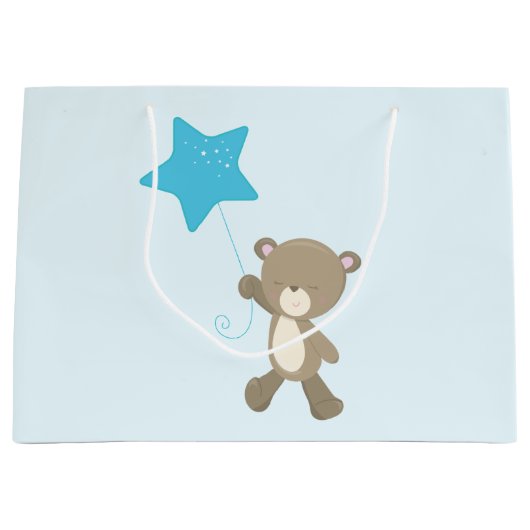 Schattigee teddybeer Baby Large Cadeauzakje (Voorkant)