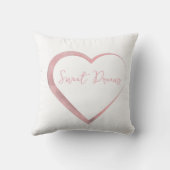 Schattigee teddybeer Baby Roze Wit Kussen (Achterkant)