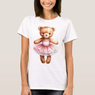 Schattigee teddybeer ballerina dansballet t-shirt