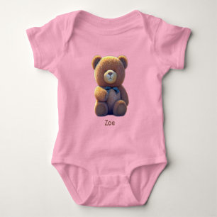 Schattigee teddybeer in een weide romper