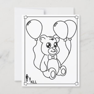 Schattigee teddybeer kleuring