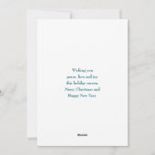 Schattigee teddybeer met kerstcadeaus feestdagenkaart (Achterkant)