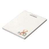 Schattigee teddybeer met kerstcadeaus notitieblok (Gedraaid)