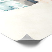 Schattigee teddybeer met kerstcadeaus poster (Hoek)