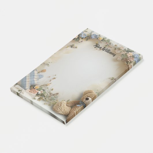 Schattigee teddybeer Valentijnsdag Post-it® Notes (Schuin)